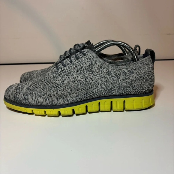 Cole Haan Zerogrand Stitchlite Wingtip Grey Knit/Green C30411 Men’s Size 9.5 M - Picture 1 of 9